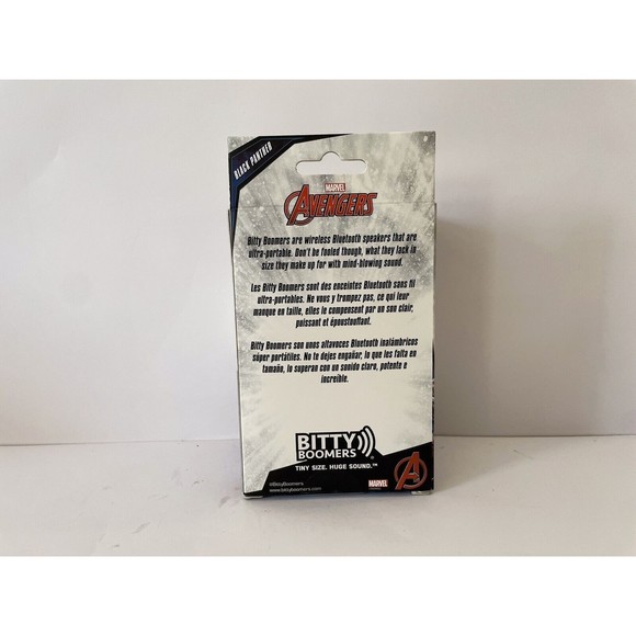NEW BITTY BOOMERS 9394 MARVEL AVENGERS BLACK PANTHER BLUETOOTH SPEAKER Brand New - Picture 5 of 8